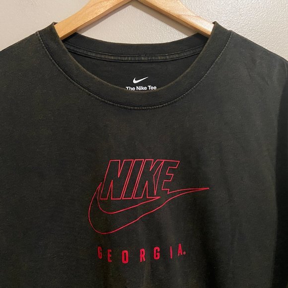 Nike Georgia Bulldogs UGA Football Heavyweight Tee Shirt DV8548-010 Mens NEW - Picture 2 of 10
